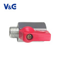 1/4" - 3/4" M-BSP x F-BSP Valogin 232 psi Chrome Plated Brass Mini Ball Valve